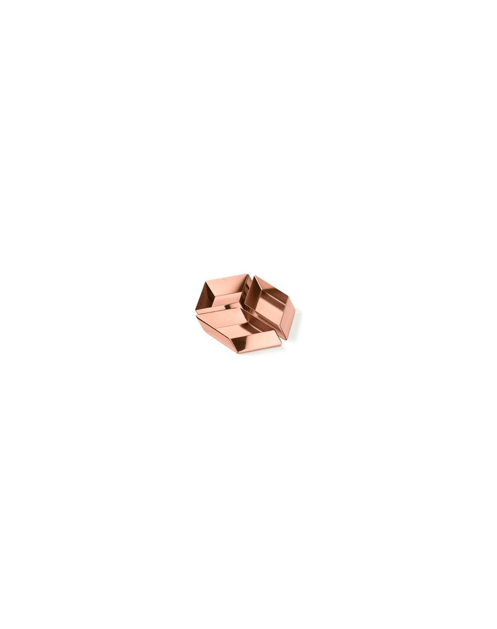 Ghidini 1961 Axonometry - Small Cube Rose Gold - Rose gold