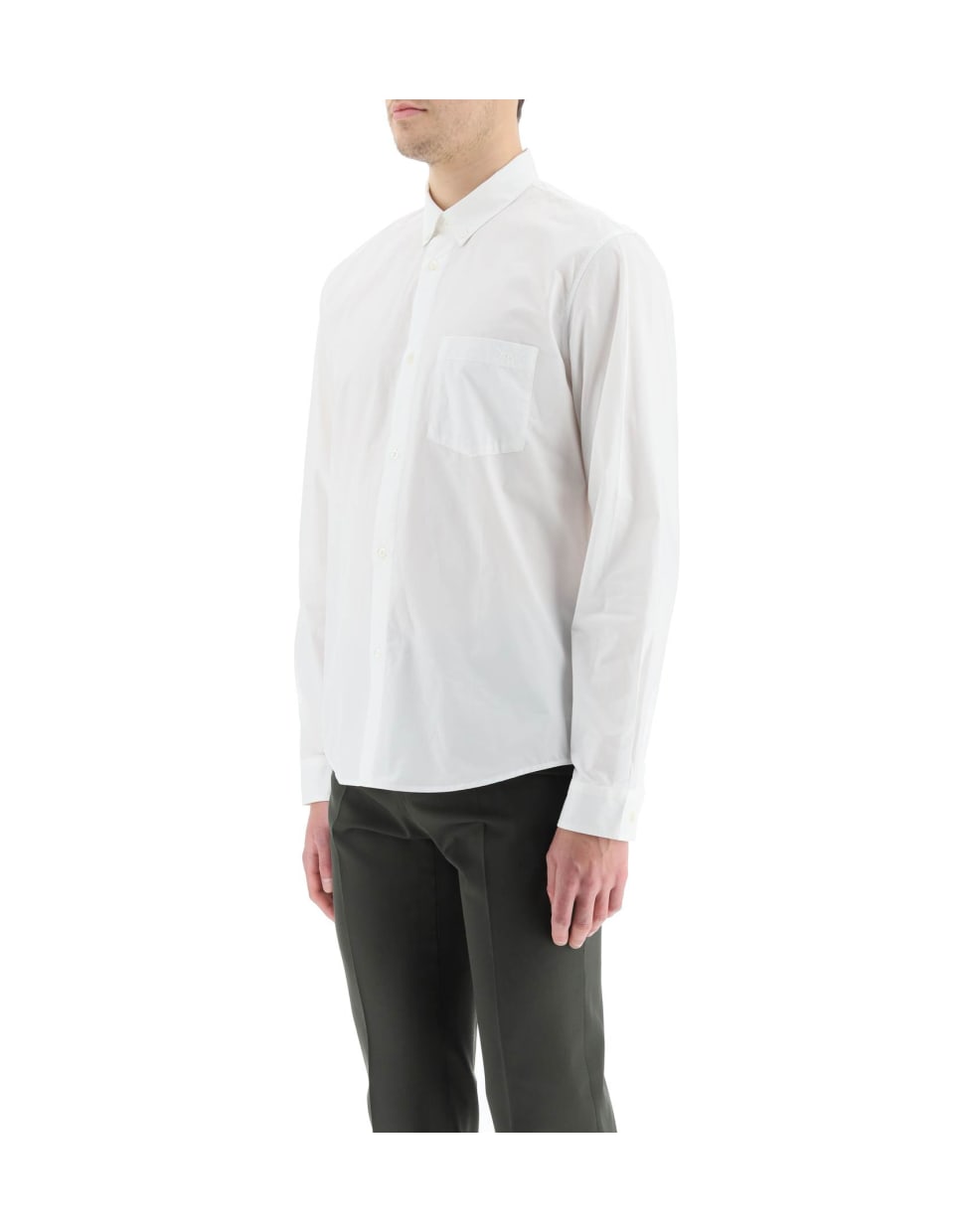 A.P.C. Cotton Poplin Richie Shirt - BLANC (White)