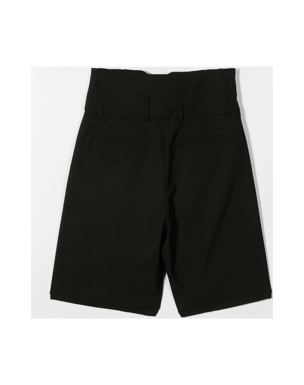 Balmain Wide Leg Shorts - Black