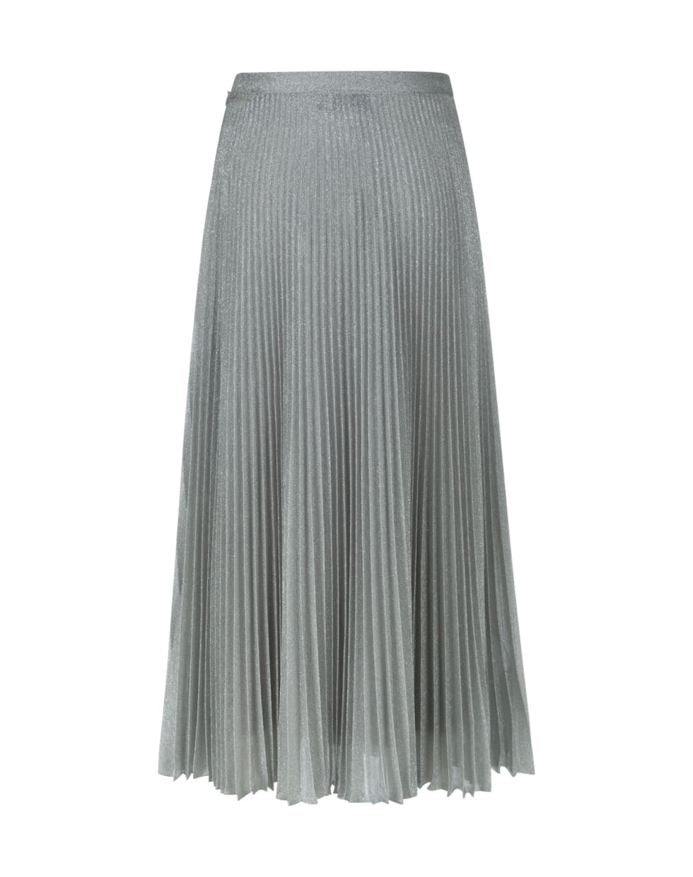 Prada Plain Pleated Long Skirt - Silver