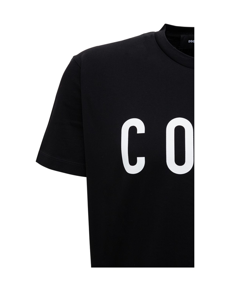 Dsquared2 Cotton T-shirt With Logo Print - Black