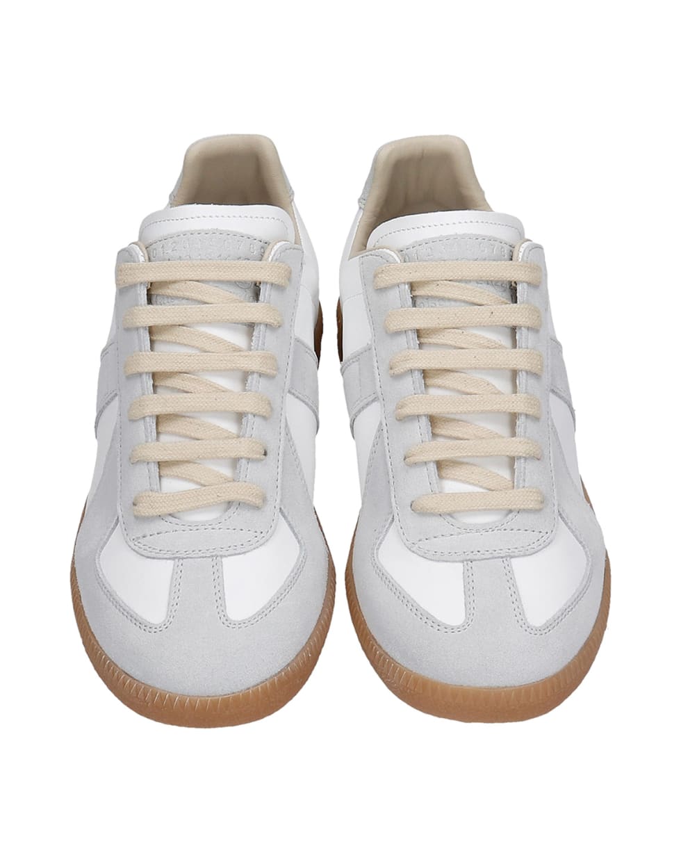 Maison Margiela Replica Sneakers In White Leather - white