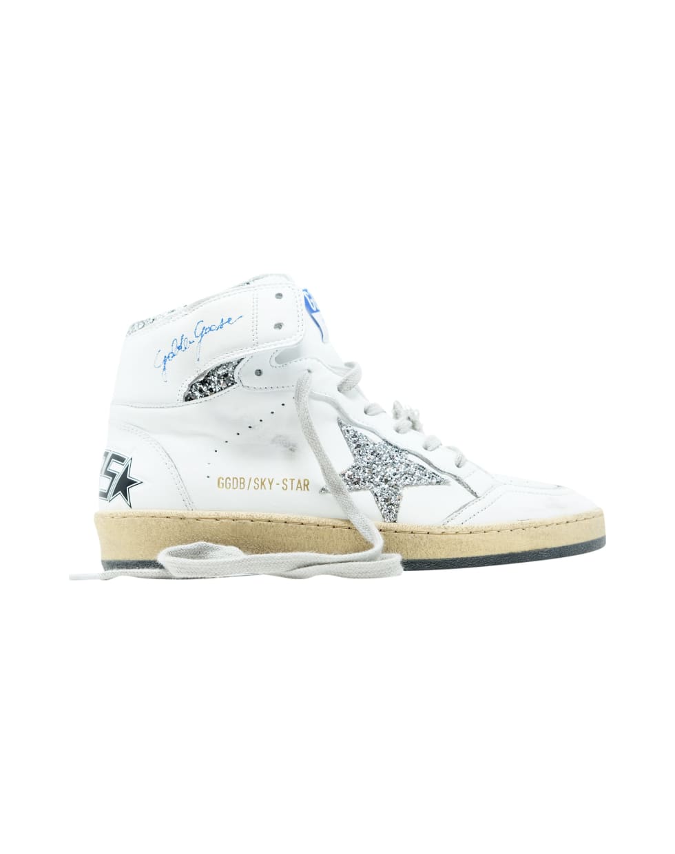Golden Goose White Leather Sky Star Sneakers | italist