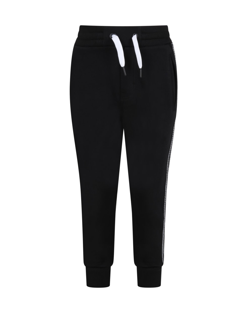 Givenchy Black Sweatpant For Kids With Logos - Nero