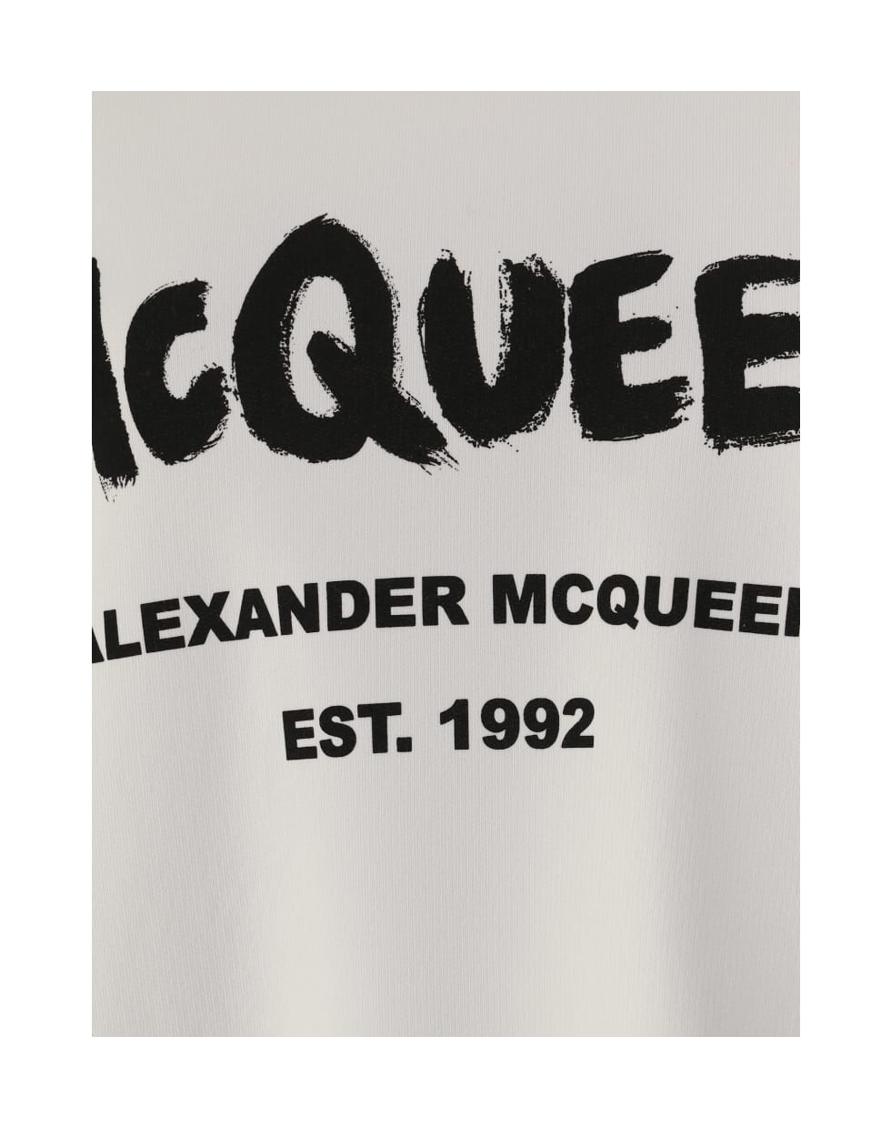 Alexander McQueen Alexander Mc Queen Graffiti Sweatshirt - White/black