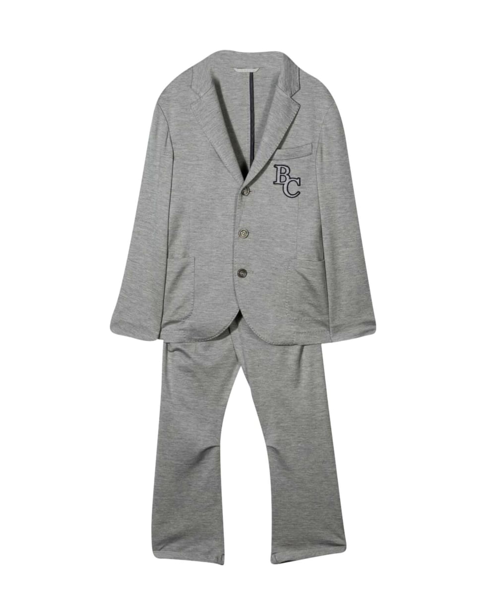Brunello Cucinelli Two-piece Teen Outfit With - Grigio