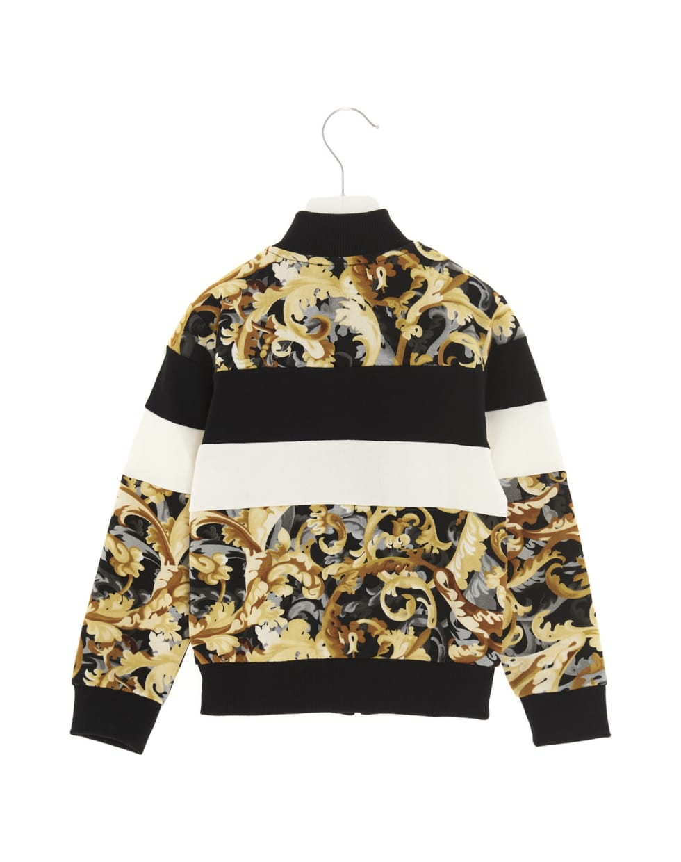 Young Versace 'barocco' Sweatshirt - Nero/oro/bianco
