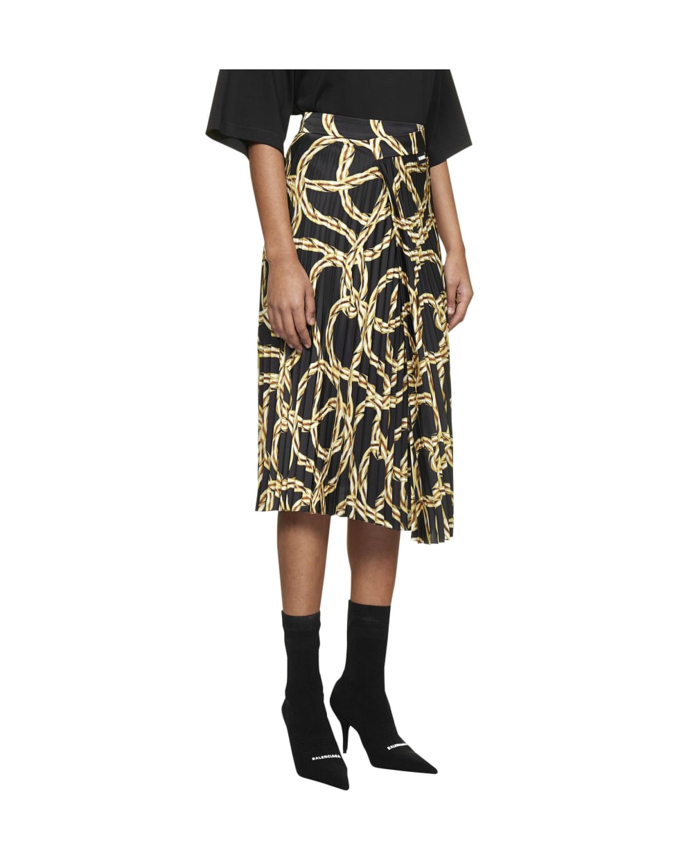 VETEMENTS Skirt - Gold chain black