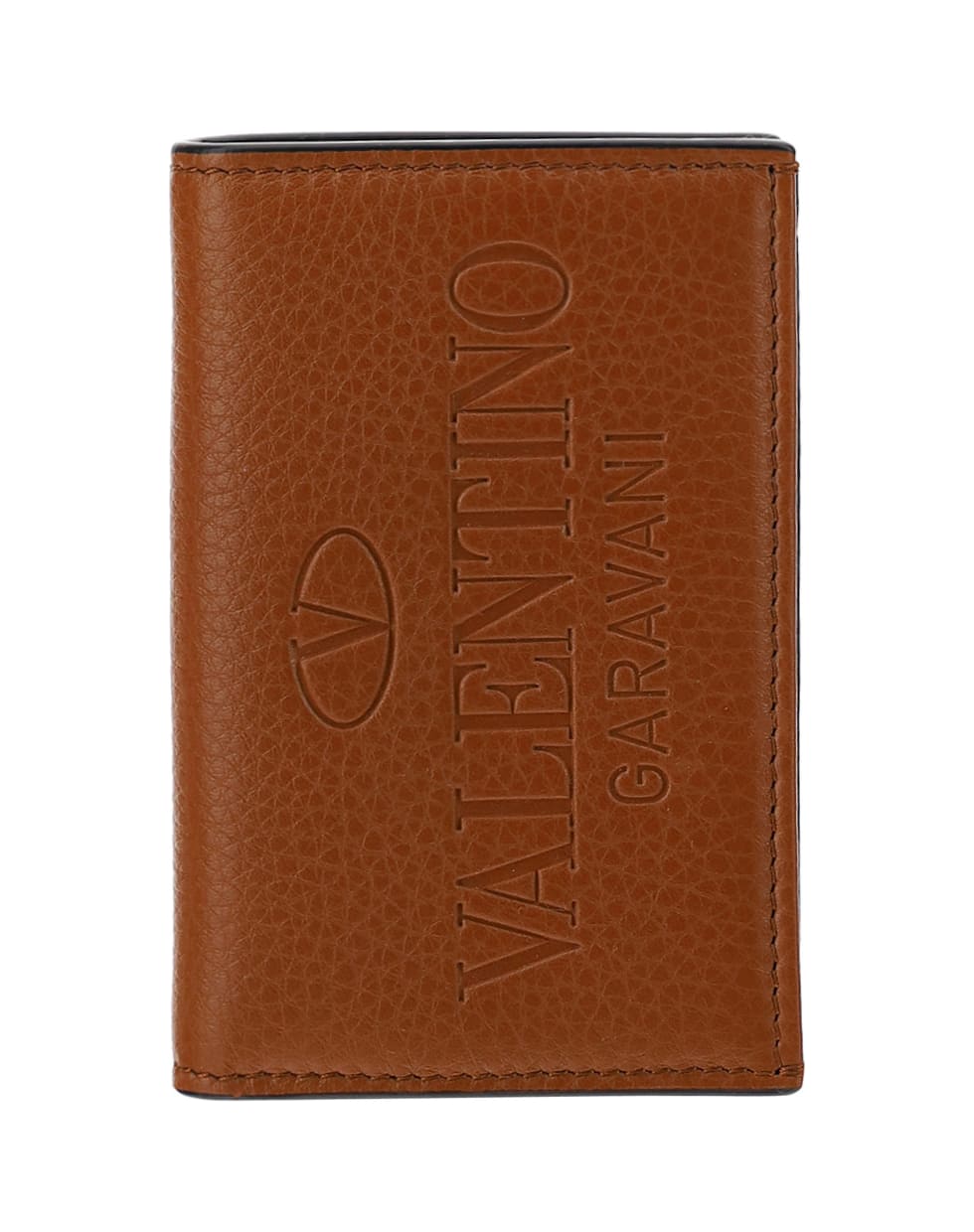 Valentino Garavani Card Holder - Selleria/antique brass