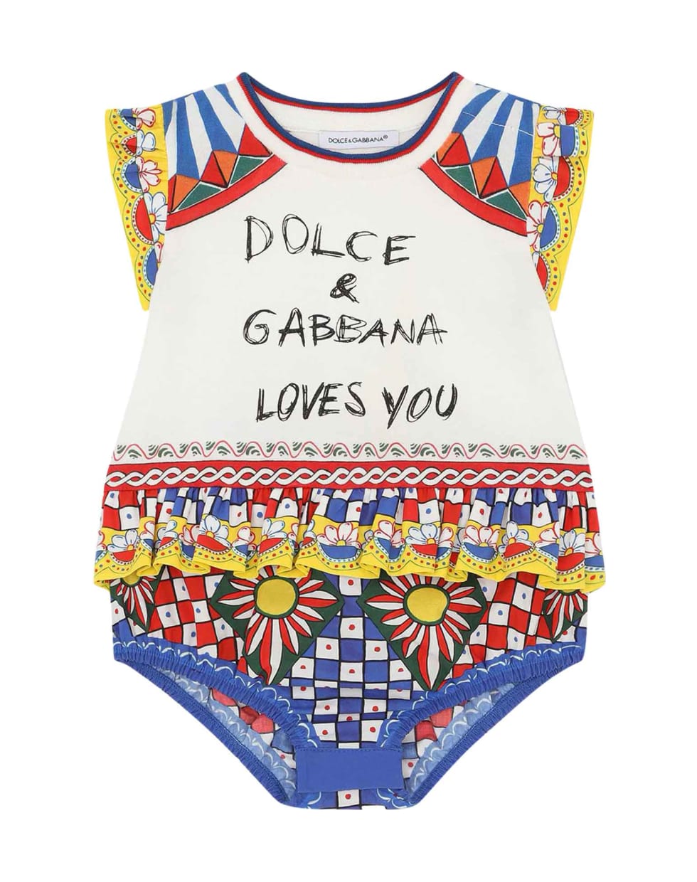 Dolce & Gabbana Baby Girl Romper - Bianco