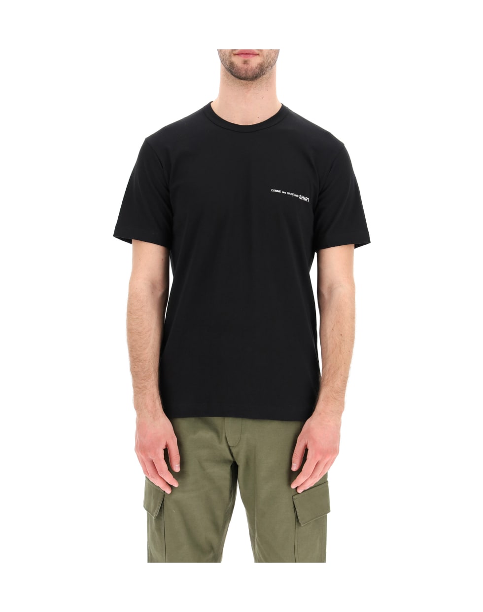 Best price on the market at italist | Comme des Garçons Shirt Basic T-shirt  With Logo Print