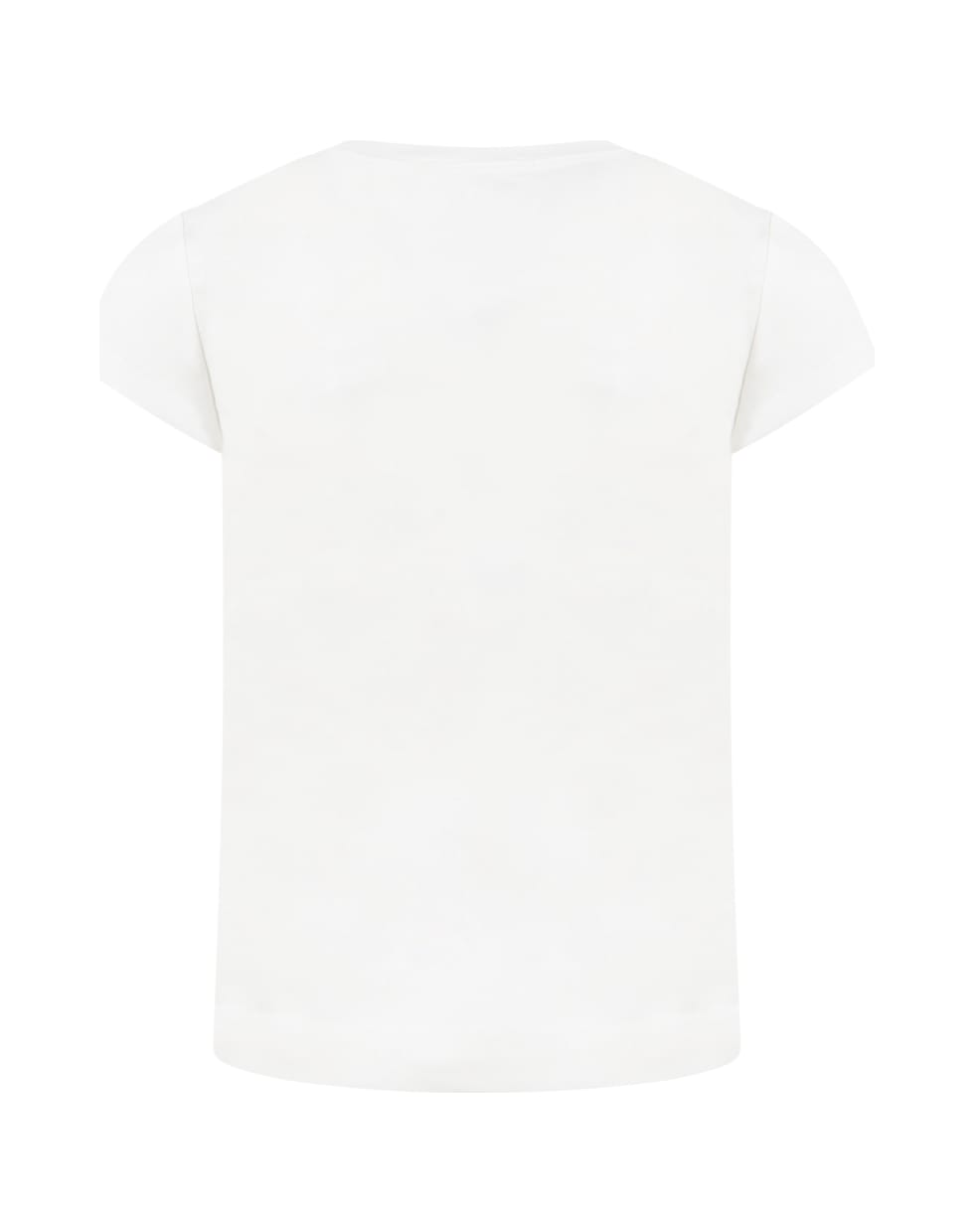 Monnalisa White T-shirt For Girl With Titty - White