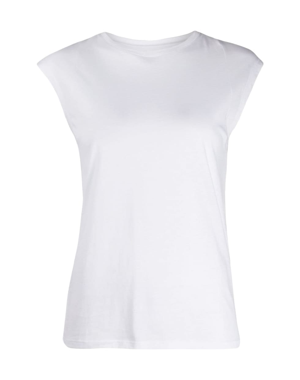 Frame White Cotton Crew Neck T-shirt - White