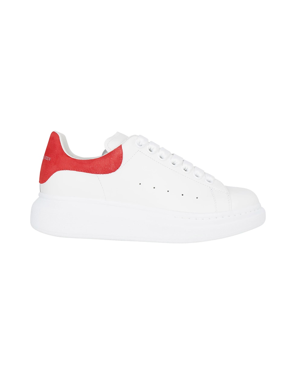 Alexander McQueen Oversized Low-top Sneakers - White/lust red