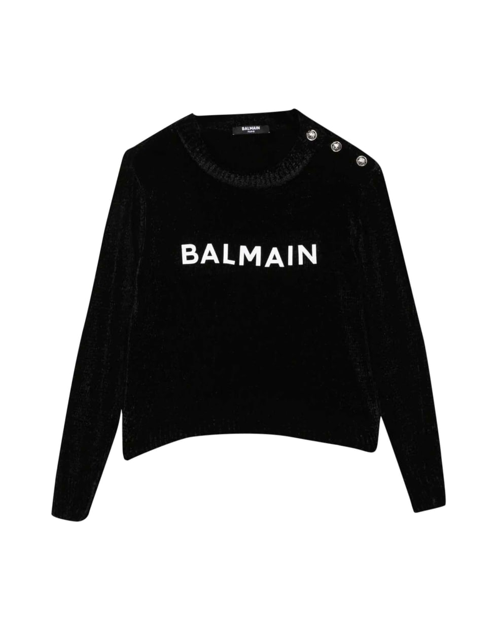 Balmain Unisex Black Sweater - Nero/bianco