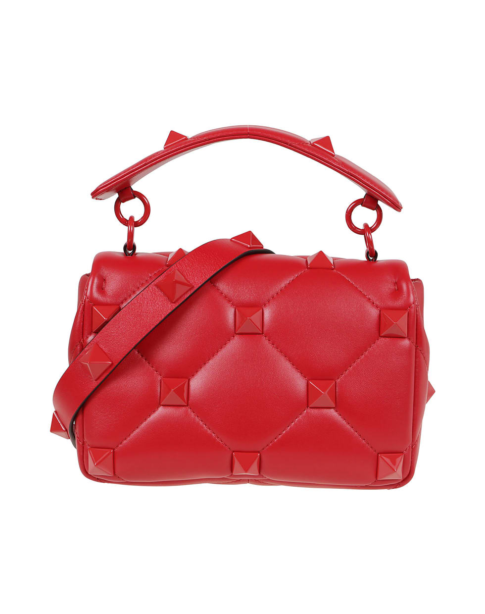 Valentino Garavani Medium Shoulder Bag Roman Stud - Rouge Pur