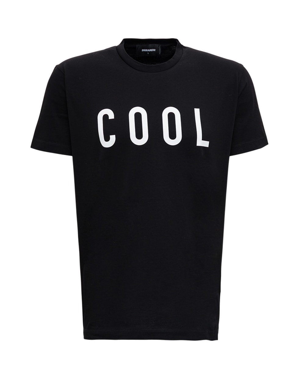 Dsquared2 Cotton T-shirt With Logo Print - Black