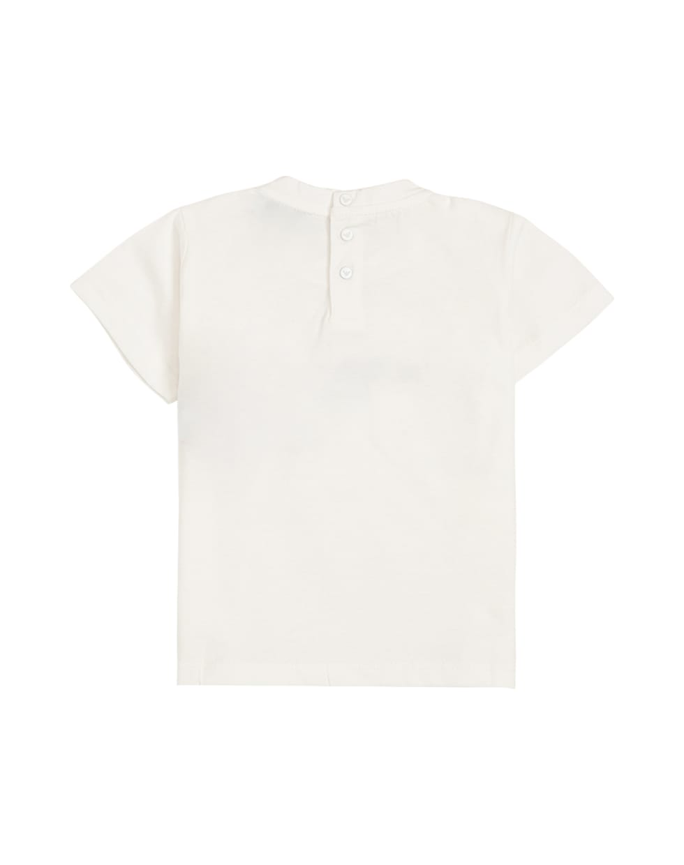 Emporio Armani Recycled Cotton T-shirt With Print - White