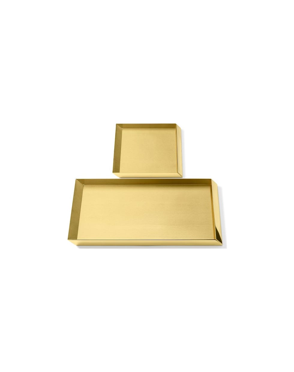 Ghidini 1961 Axonometry - Trays Set Polished Brass - Polished brass