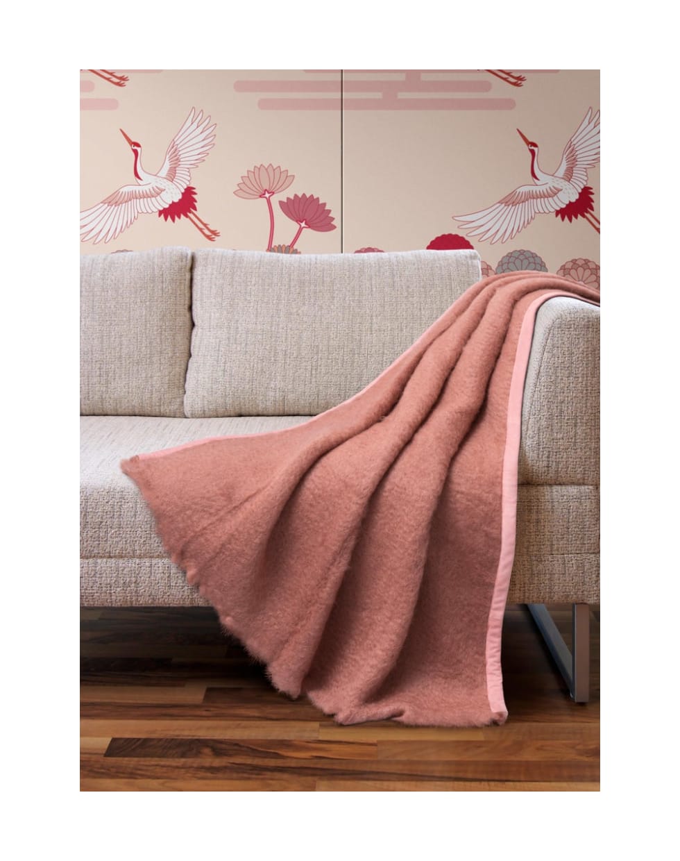 Midsummer Milano Capri Mohair Plaid - Pink