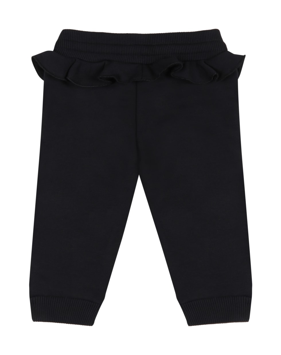 Givenchy Black Sweatpant For Baby Girl With Logo - Black