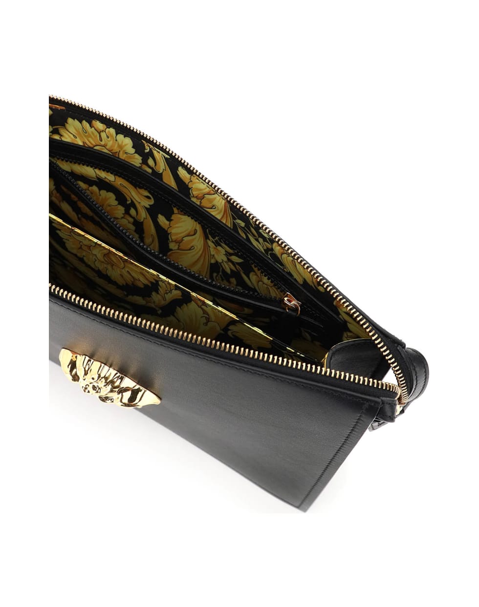 Versace Logo Medusa Clutch - Nero
