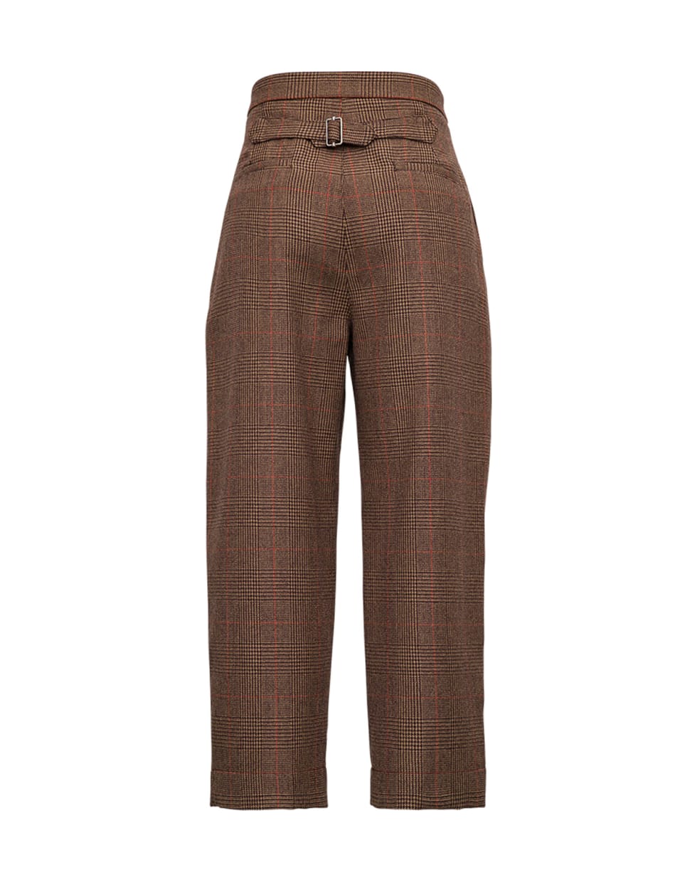 Jejia High Waisted Brown Wool Pants - Brown
