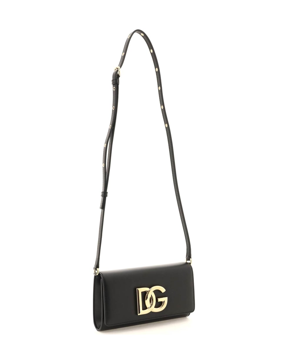 Dolce & Gabbana Leather Clutch With Logo - NERO (Black)