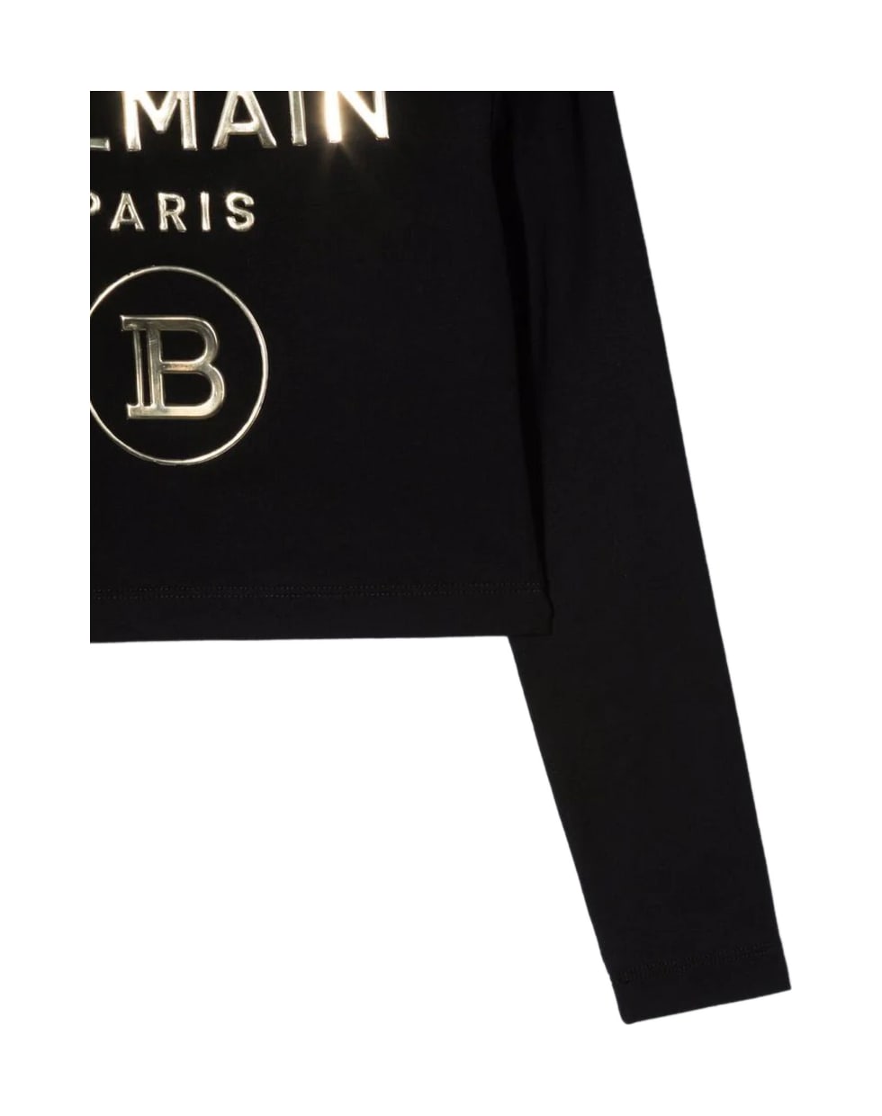 Balmain Black Cotton T-shirt - Nero