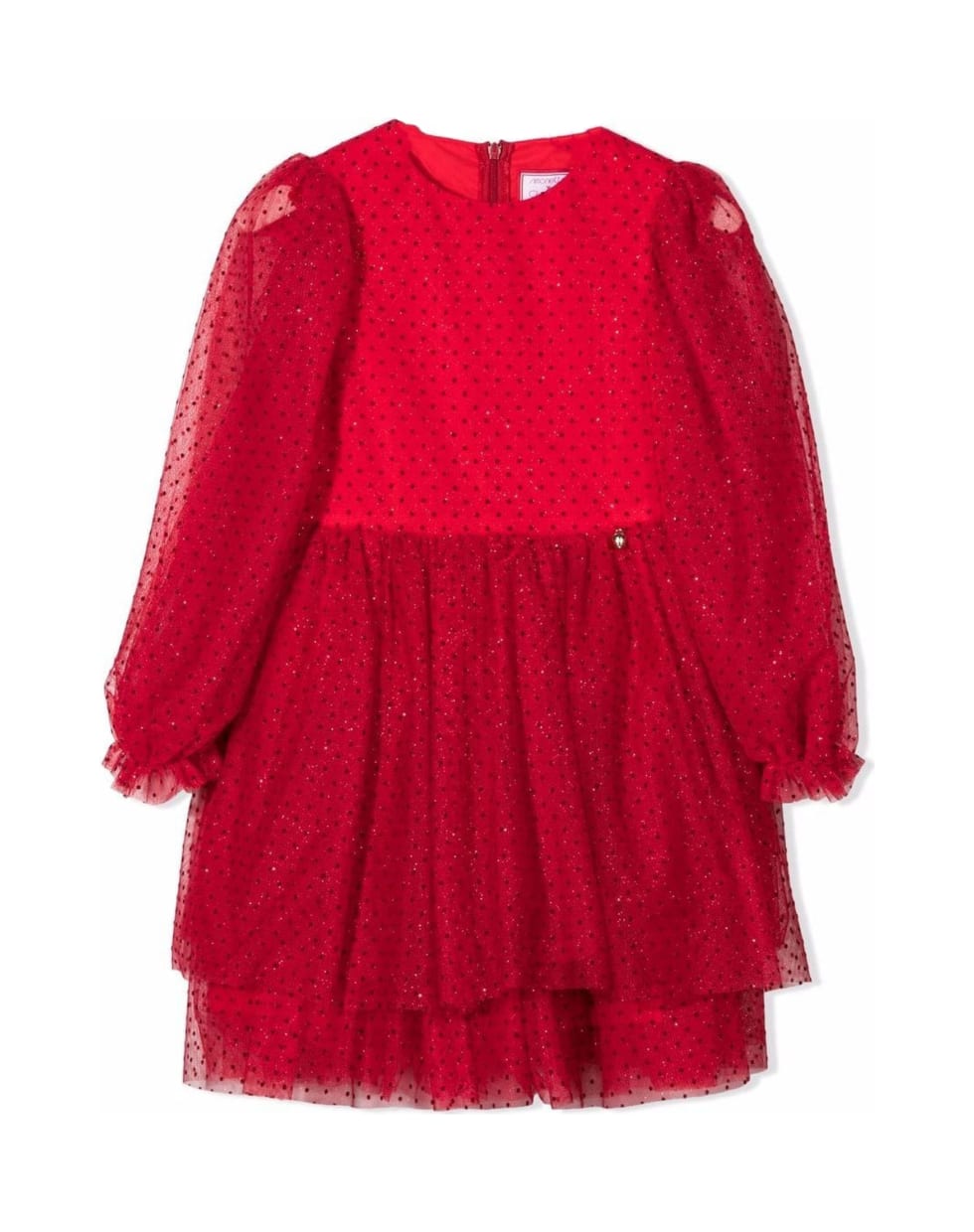 Simonetta Red Cotton Dress - Rosso