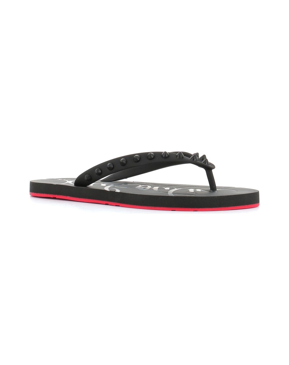 Christian Louboutin Infradito Loubi Flip - Black