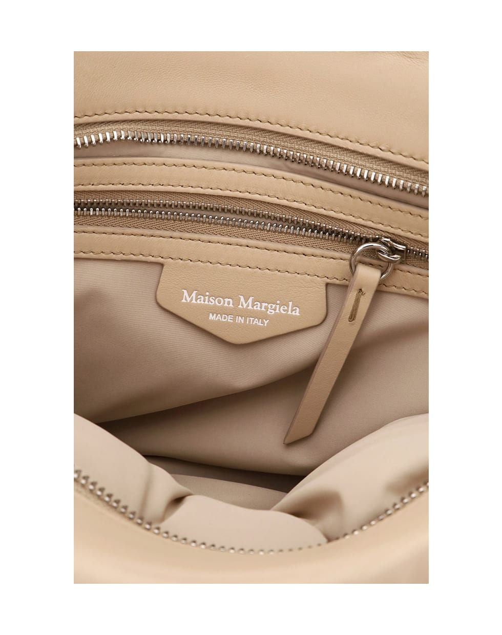 Maison Margiela Glam Slam Leather Clutch - CACHEMIRE (Beige)