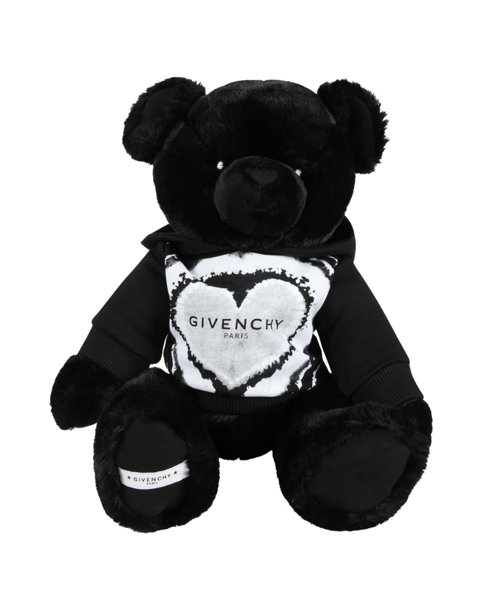 Givenchy Black Teddy Bear For Kids With Logo - B Nero