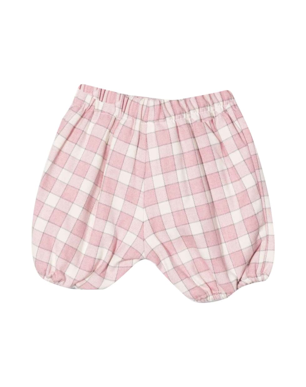La stupenderia Baby Girl Checked Shorts - Rosa