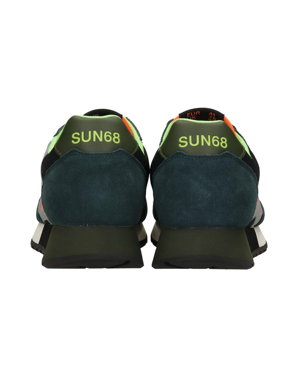 Sun 68 Jaki Fluo Sneakers In Black Suede And Fabric | italist