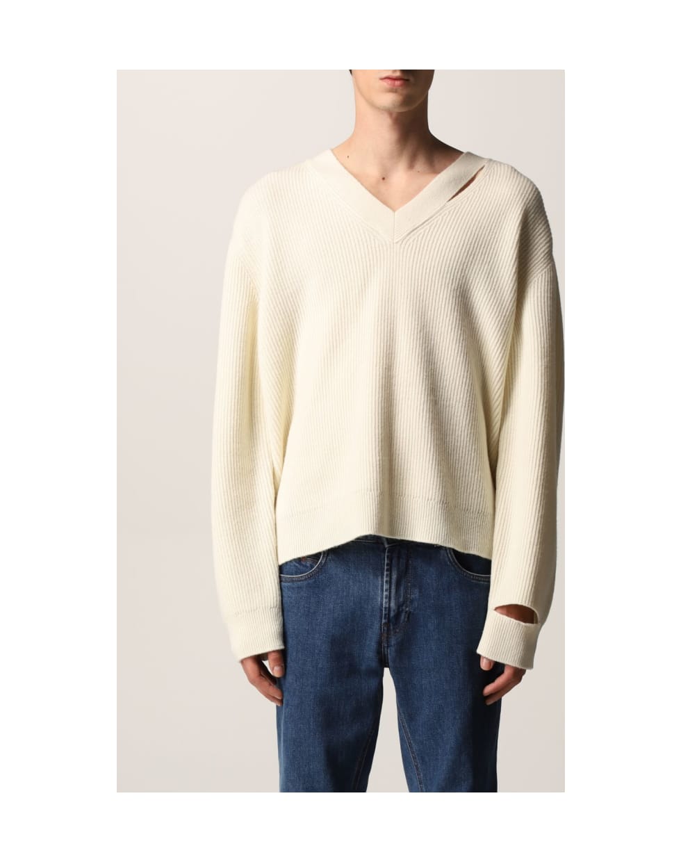 Paura Sweater Sweater Men Paura Di Danilo Paura - Cream