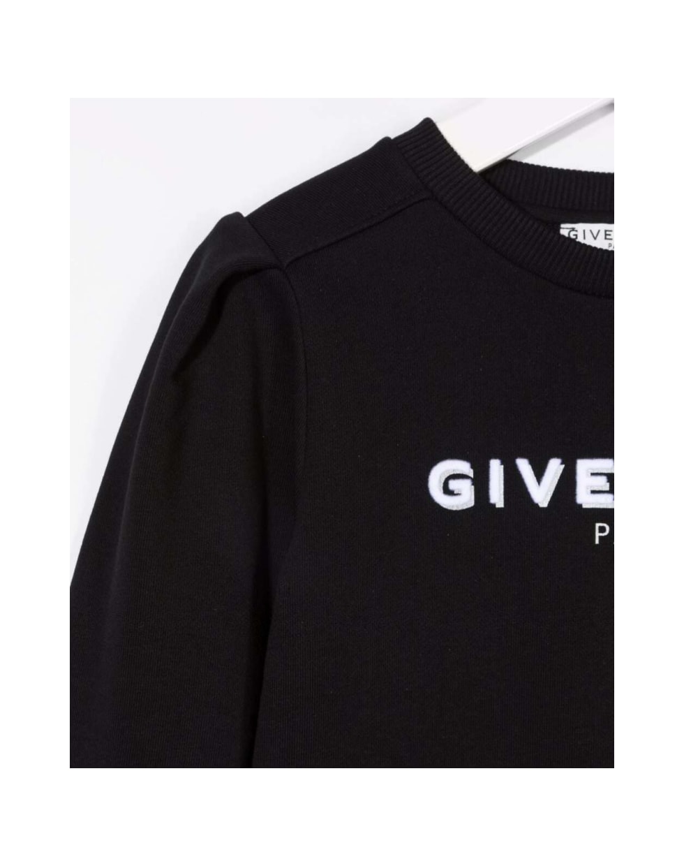 Givenchy Black Cotton Sweatshirt With Logo - Black