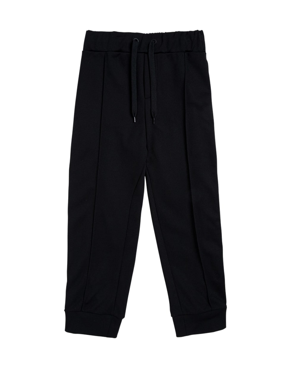 Fendi Cotton Blend Trousers With Ff Side Bands - Black
