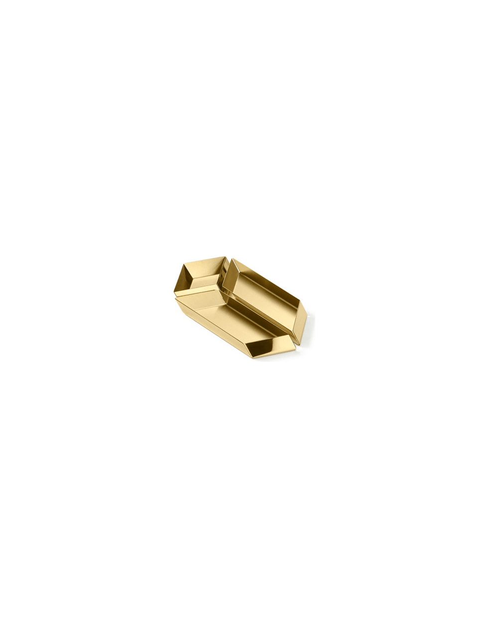 Ghidini 1961 Axonometry - Small Paralelepiped Polished Brass - Polished brass