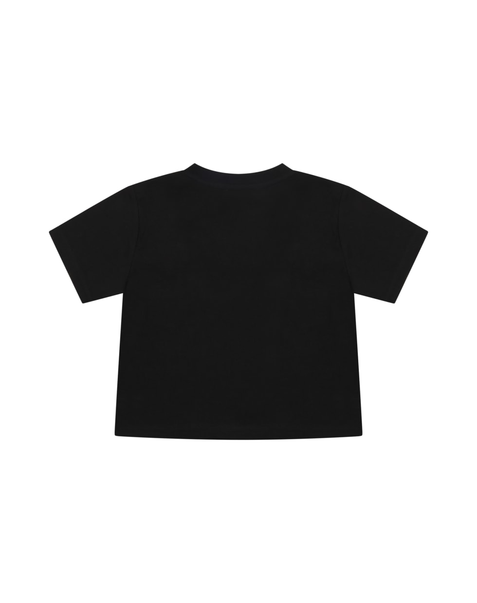 Burberry Black T-shirt For Babykids With Beige Logo - Black