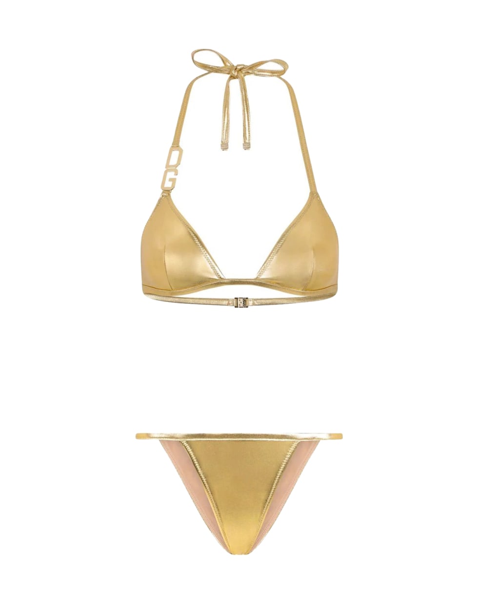 Dolce & Gabbana Metallic Swimwear - Gold