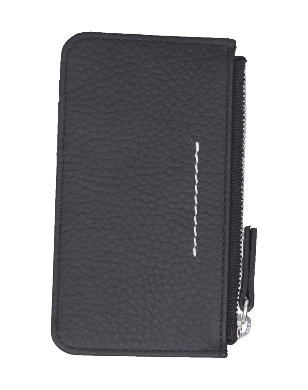 MM6 Maison Margiela Small Card Holder With Zip - NERO