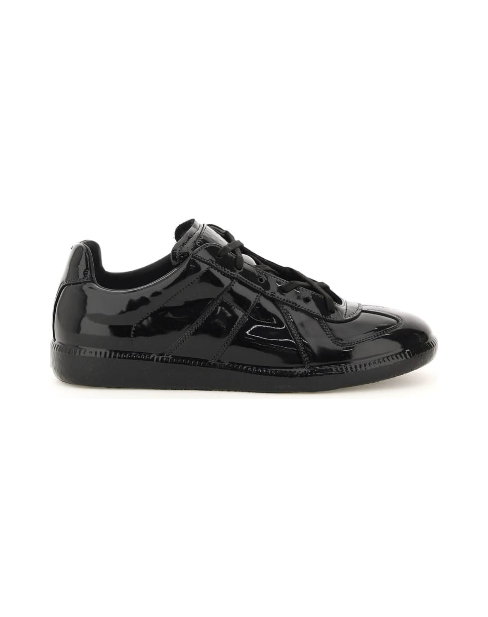 Maison Margiela Replica Patent Sneakers - BLACK (Black)