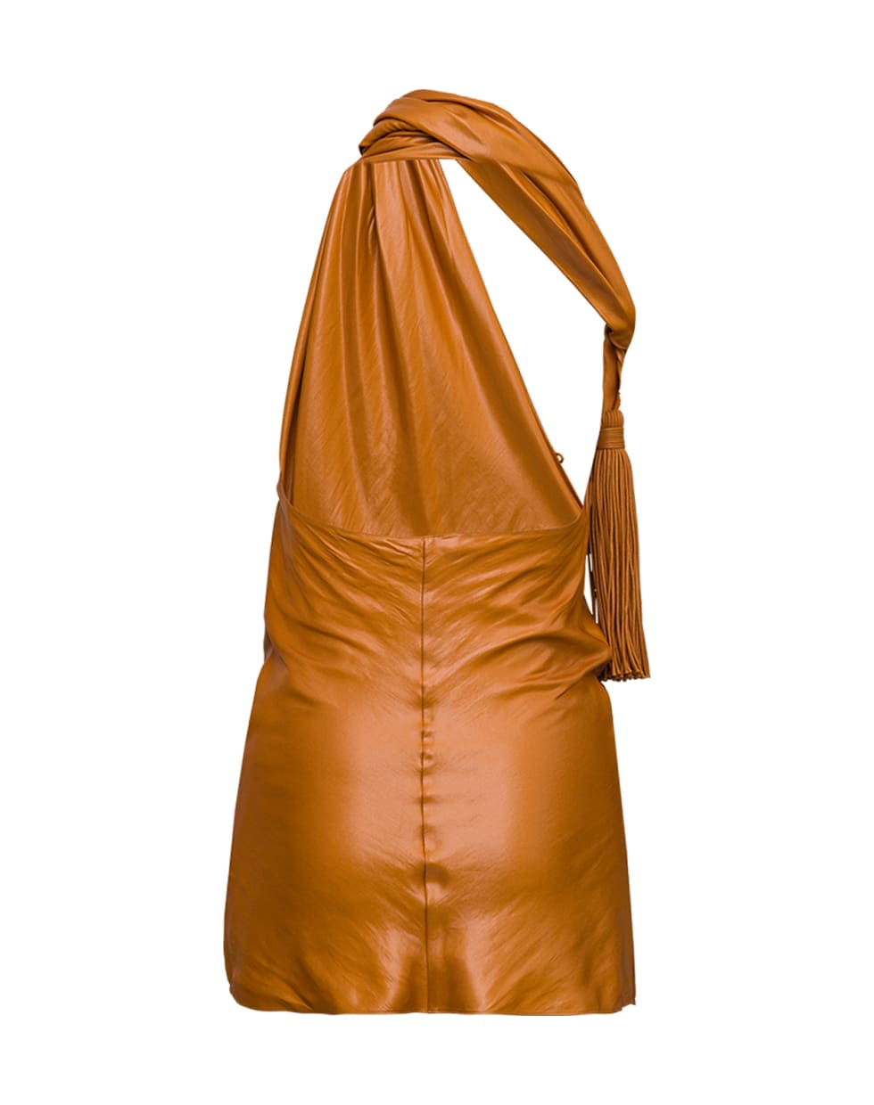Bottega Veneta One Shoulder High Neck Top - Yellow