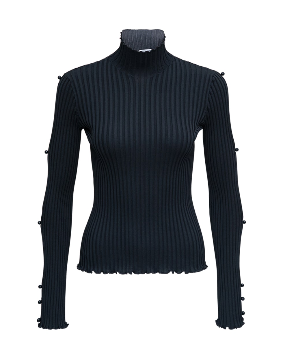Bottega Veneta Long Sleeve Shirt With Cut Out Details - Black