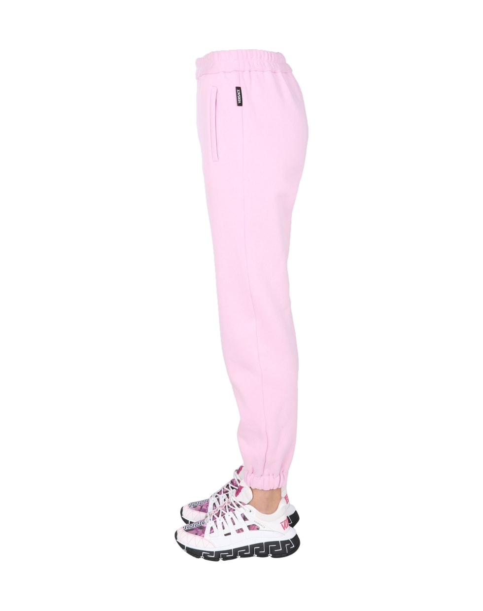 Versace Jogging Pants With Greek Logo - ROSA