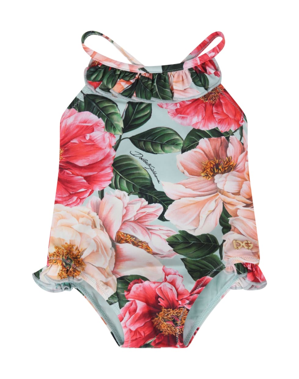 Dolce & Gabbana Multicolor Swimsuit For Babygirl - Multicolor