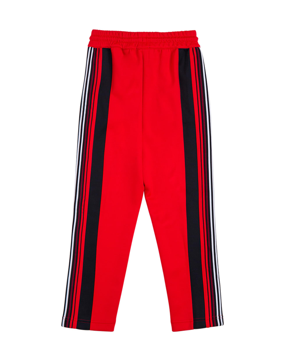 Burberry Red And Black Emmett Pants With Logo - Red