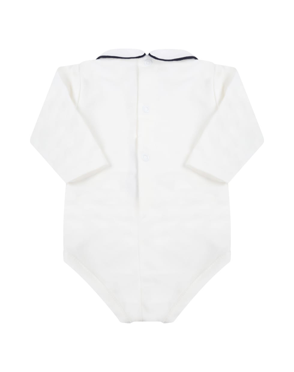 Little Bear White Body For Baby Boy With Blue Profile - White