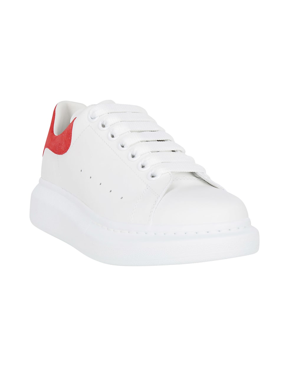 Alexander McQueen Oversized Low-top Sneakers - White/lust red